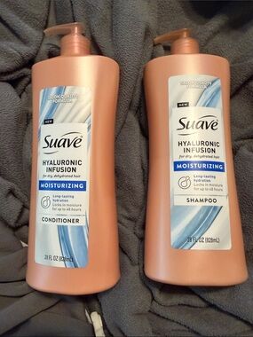 Suave Hyaluronic Infusion Moisturizing Shampoo — Peach Bottle